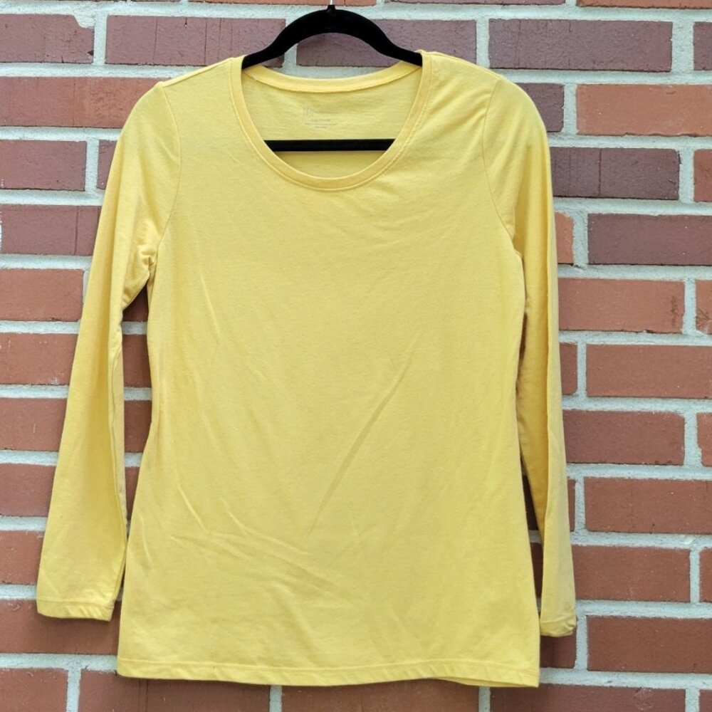 No Boundaries - Gold Women's Long Sleeve T-Shirt - Size L